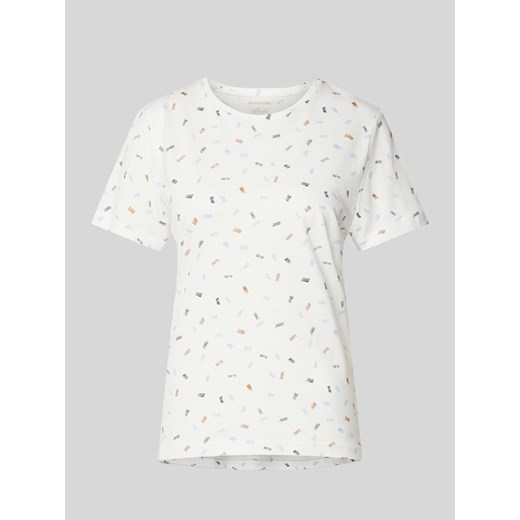 T-shirt z okrągłym dekoltem ze sklepu Peek&Cloppenburg  w kategorii Bluzki damskie - zdjęcie 170407905