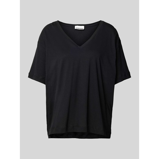 T-shirt z dekoltem w serek model ‘DEMIKAA’ ze sklepu Peek&Cloppenburg  w kategorii Bluzki damskie - zdjęcie 170408018