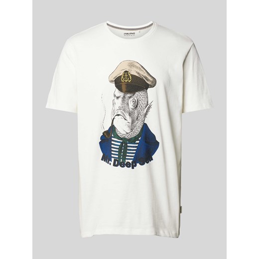 T-shirt z nadrukiem z motywem i napisem ze sklepu Peek&Cloppenburg  w kategorii T-shirty męskie - zdjęcie 170408418