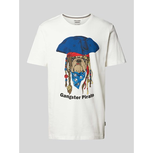 T-shirt z nadrukiem z motywem i napisem ze sklepu Peek&Cloppenburg  w kategorii T-shirty męskie - zdjęcie 170408547