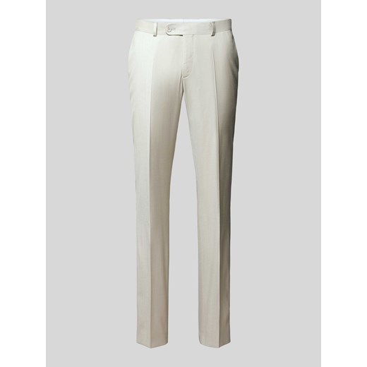 Spodnie do garnituru o kroju slim fit w kant model ‘Silas’ ze sklepu Peek&Cloppenburg  w kategorii Spodnie męskie - zdjęcie 170408609