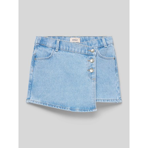 Szorty jeansowe z listwą guzikową model ‘JENNY’ ze sklepu Peek&Cloppenburg  w kategorii Spodenki dziewczęce - zdjęcie 170408686