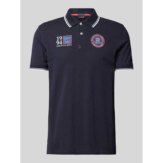 Koszulka polo o kroju regular fit z naszywkami z logo ze sklepu Peek&Cloppenburg  w kategorii T-shirty męskie - zdjęcie 170408696