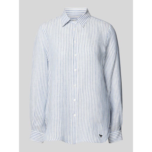 Bluzka lniana ze wzorem w paski model ‘LARI’ ze sklepu Peek&Cloppenburg  w kategorii Koszule damskie - zdjęcie 170408736