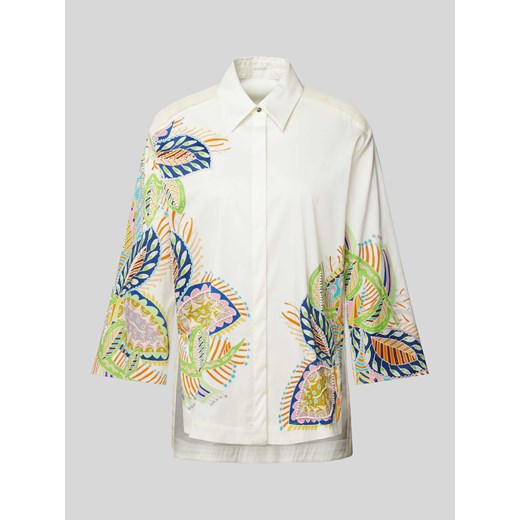 Bluzka z kwiatowym nadrukiem ze sklepu Peek&Cloppenburg  w kategorii Koszule damskie - zdjęcie 170408787