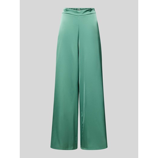 Spodnie z szeroką nogawką i elastycznym pasem ze sklepu Peek&Cloppenburg  w kategorii Spodnie damskie - zdjęcie 170408806