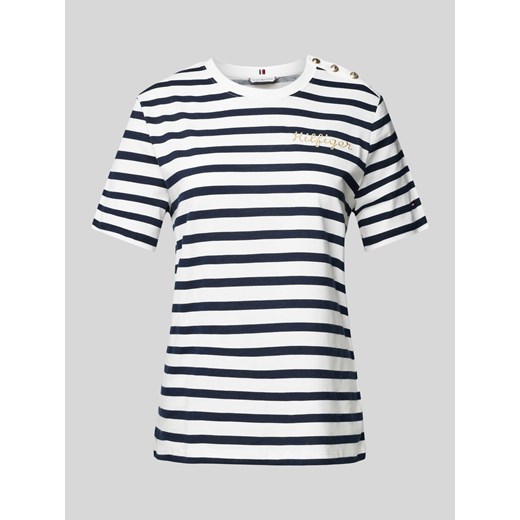 T-shirt z listwą guzikową ze sklepu Peek&Cloppenburg  w kategorii Bluzki damskie - zdjęcie 170408999