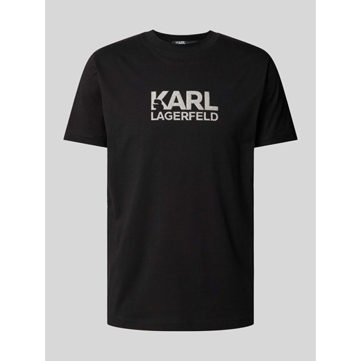 T-shirt z nadrukiem z logo Karl Lagerfeld XL Peek&Cloppenburg 