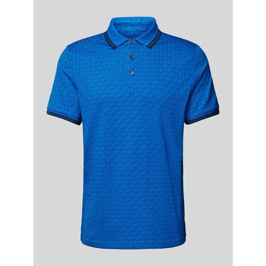 Koszulka polo o kroju regular fit ze wzorem z logo na całej powierzchni model ‘GREENWICH’ ze sklepu Peek&Cloppenburg  w kategorii T-shirty męskie - zdjęcie 170409025