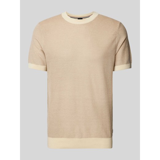 T-shirt z fakturowanym wzorem model ‘Tantino’ ze sklepu Peek&Cloppenburg  w kategorii T-shirty męskie - zdjęcie 170409067