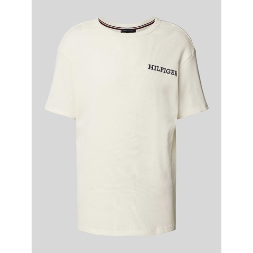 T-shirt z fakturowanym wzorem Tommy Hilfiger L Peek&Cloppenburg 