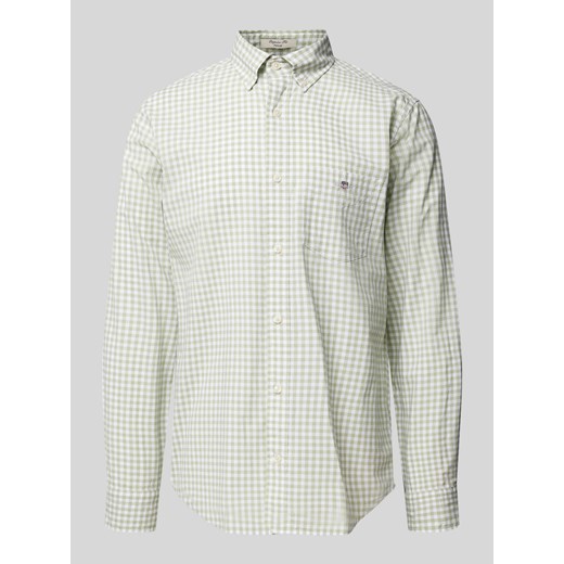 Koszula casulowa o kroju regular fit ze wzorem w kratkę vichy model ‘POPLIN’ ze sklepu Peek&Cloppenburg  w kategorii Koszule męskie - zdjęcie 170409148