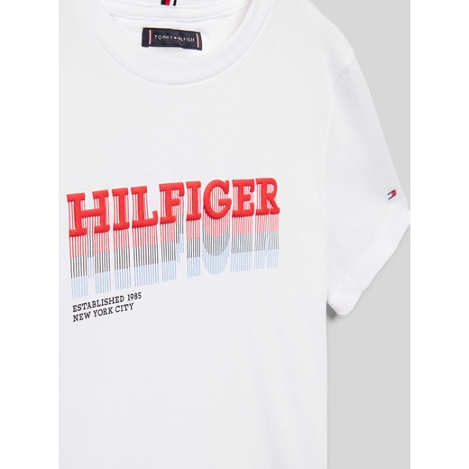 T-shirt chłopięce Tommy Hilfiger z nadrukami z krótkimi rękawami 
