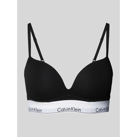 Biustonosz push up z pasem z logo model ‘MODERN CTN’ Calvin Klein Underwear 80/B Peek&Cloppenburg 