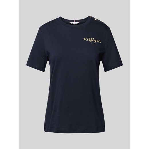 T-shirt z listwą guzikową Tommy Hilfiger XXL Peek&Cloppenburg 