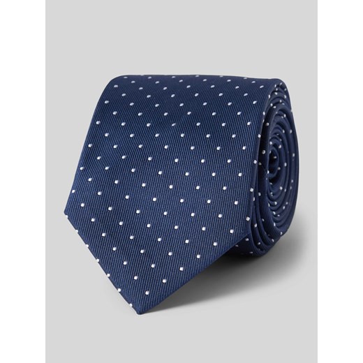 Krawat jedwabny ze wzorem na całej powierzchni ze sklepu Peek&Cloppenburg  w kategorii Krawaty - zdjęcie 170409286