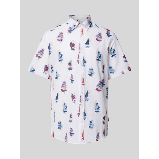 Koszula casualowa z wzorem na całej powierzchni ze sklepu Peek&Cloppenburg  w kategorii Koszule męskie - zdjęcie 170409489