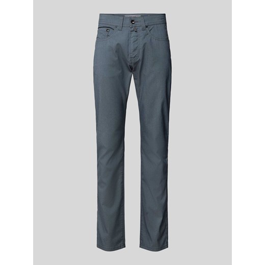 Spodnie materiałowe o kroju tapered fit z 5 kieszeniami model ‘Lyon’ ze sklepu Peek&Cloppenburg  w kategorii Spodnie męskie - zdjęcie 170409527