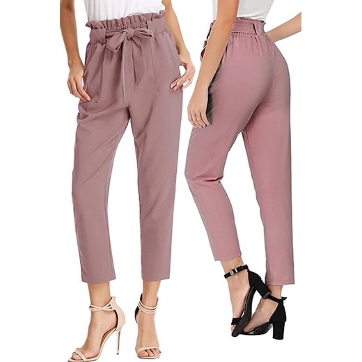 Spodnie NORDELDA PUDRA ze sklepu Ivet Shop w kategorii Spodnie damskie - zdjęcie 170409655