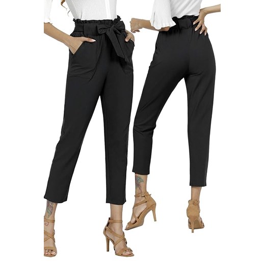 Spodnie NORDELDA BLACK ze sklepu Ivet Shop w kategorii Spodnie damskie - zdjęcie 170409657