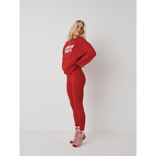 Reserved - Piżama z świątecznym motywem - czerwony ze sklepu Reserved w kategorii Piżamy damskie - zdjęcie 170411847