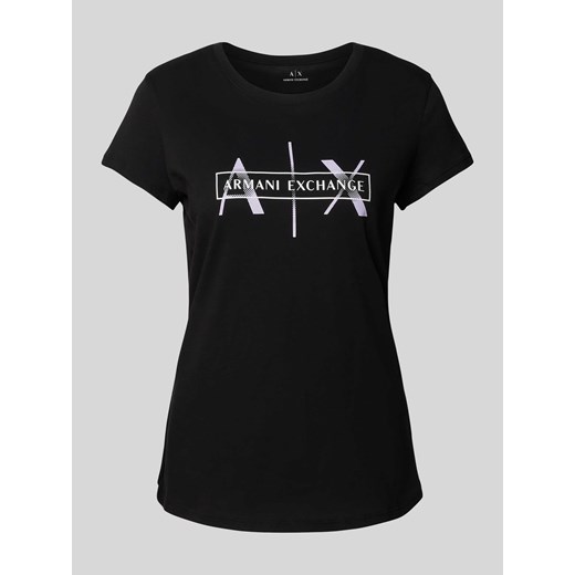 T-shirt z napisem z logo Armani Exchange XS Peek&Cloppenburg 