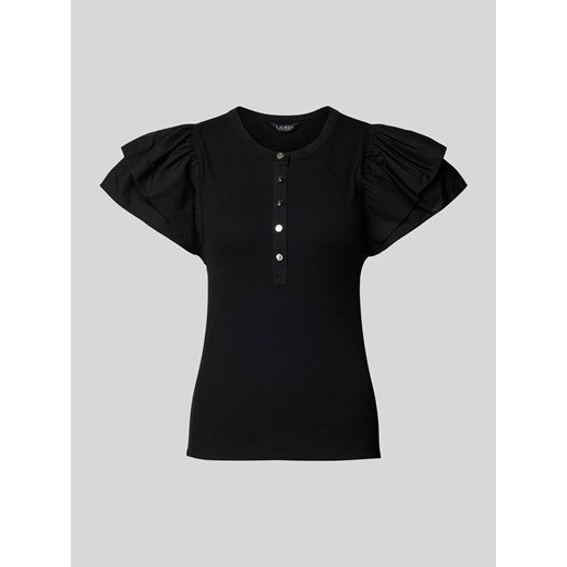Bluzka z rękawami z falbanami model ‘CAMESON’ ze sklepu Peek&Cloppenburg  w kategorii Bluzki damskie - zdjęcie 170413319