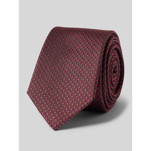 Krawat z jedwabiu ze wzorem na całej powierzchni (5 cm) ze sklepu Peek&Cloppenburg  w kategorii Krawaty - zdjęcie 170413328