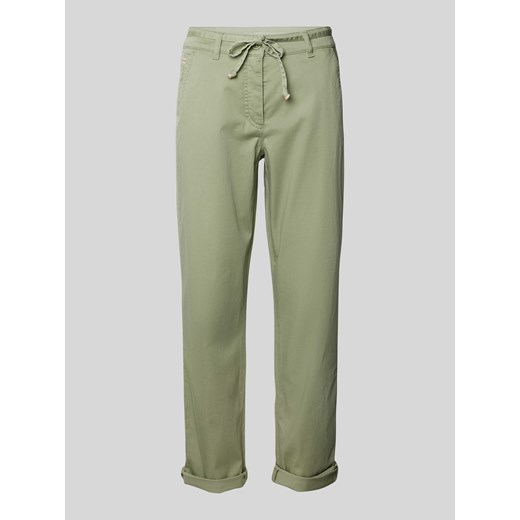 Spodnie z wiązanym paskiem ze sklepu Peek&Cloppenburg  w kategorii Spodnie damskie - zdjęcie 170413345