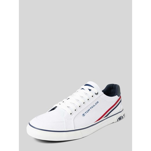 Sneakersy z paskami w kontrastowym kolorze model ‘Basic Canvas Stripe’ Tom Tailor 46 Peek&Cloppenburg 