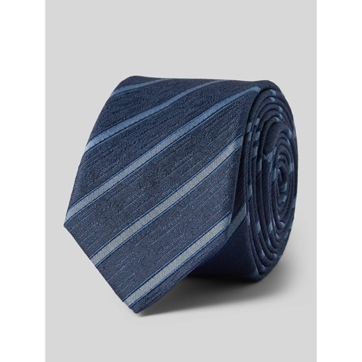 Krawat jedwabny ze wzorem w paski (5 cm) ze sklepu Peek&Cloppenburg  w kategorii Krawaty - zdjęcie 170413416