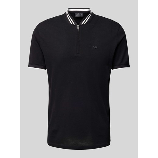 Koszulka polo o kroju slim fit z paskami w kontrastowym kolorze ze sklepu Peek&Cloppenburg  w kategorii T-shirty męskie - zdjęcie 170413449