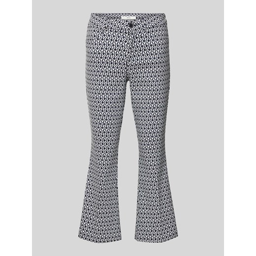 Spodnie materiałowe o rozkloszowanym,skróconym kroju model ‘STYLE.SHAKIRA’ ze sklepu Peek&Cloppenburg  w kategorii Spodnie damskie - zdjęcie 170413515