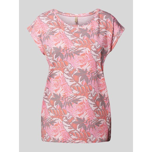 T-shirt z kwiatowym nadrukiem na całej powierzchni model ‘Galina’ ze sklepu Peek&Cloppenburg  w kategorii Bluzki damskie - zdjęcie 170413556