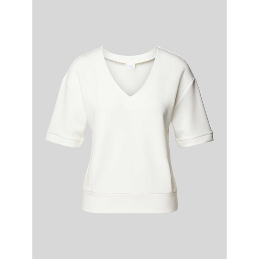 T-shirt z dekoltem w zaokrąglony serek ze sklepu Peek&Cloppenburg  w kategorii Bluzki damskie - zdjęcie 170413595