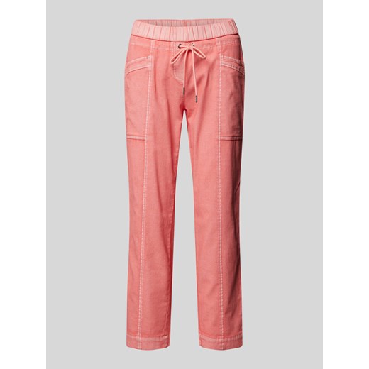 Spodnie sportowe z szwami działowymi ze sklepu Peek&Cloppenburg  w kategorii Spodnie damskie - zdjęcie 170413608