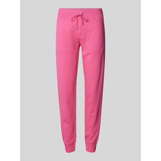Różowe spodnie damskie Polo Ralph Lauren 