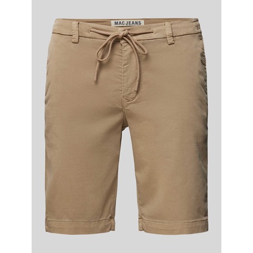 Szorty o kroju regular fit z tunelem ze sklepu Peek&Cloppenburg  w kategorii Spodenki męskie - zdjęcie 170413766