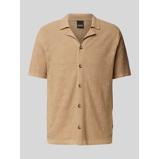 Koszula casualowa o kroju regular fit z fakturowanym wzorem model ‘DENVER LIFE’ Only & Sons L Peek&Cloppenburg 