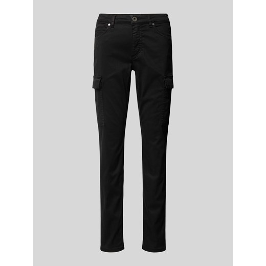 Spodnie cargo o kroju slim fit w jednolitym kolorze ze sklepu Peek&Cloppenburg  w kategorii Spodnie damskie - zdjęcie 170413888