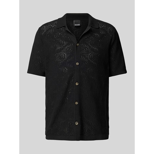 Koszula casualowa o kroju regular fit z fakturowanym wzorem model ‘DENVER LIFE’ ze sklepu Peek&Cloppenburg  w kategorii Koszule męskie - zdjęcie 170414285