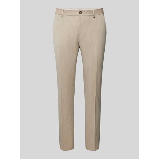 Spodnie do garnituru o kroju slim fit ze wzorem w paski model ‘PETER’ Selected Homme 102 Peek&Cloppenburg 