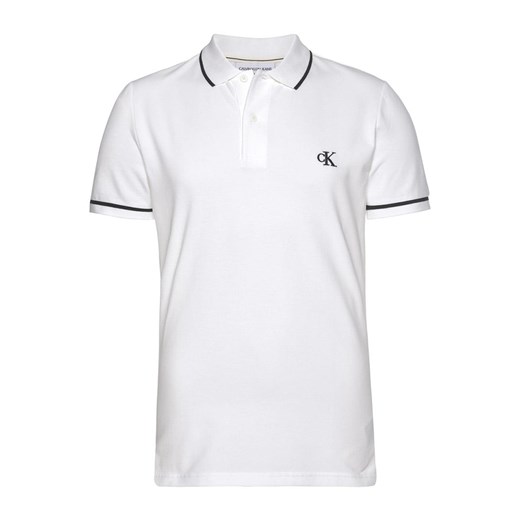 Calvin Klein Koszulka polo w kolorze białym Calvin Klein XXL wyprzedaż Limango Polska