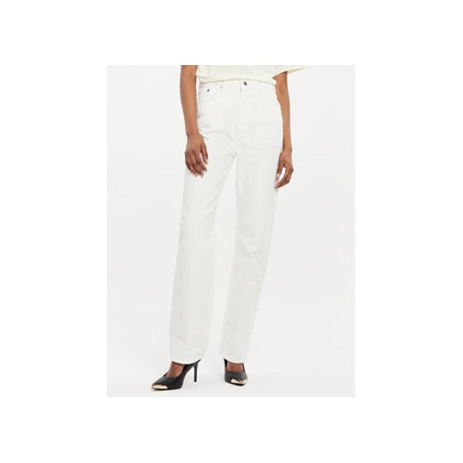 Karl Lagerfeld Jeans Jeansy 241J1106 Biały Straight Fit ze sklepu MODIVO w kategorii Jeansy damskie - zdjęcie 170424325