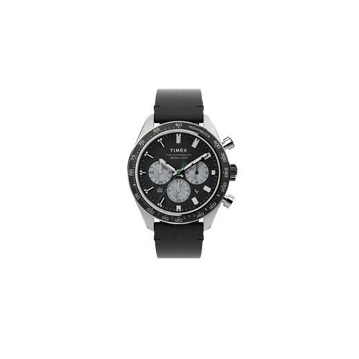 Timex Zegarek Waterbury Dive Chronograph TW2V42500 Czarny ze sklepu MODIVO w kategorii Zegarki - zdjęcie 170424338