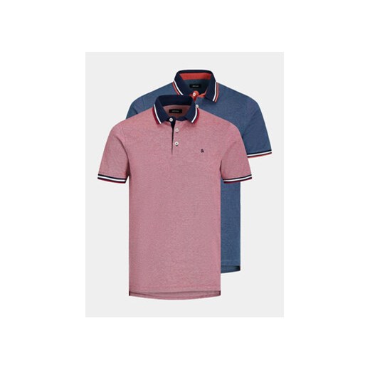 Jack&Jones Komplet 2 koszulek polo Paulos 12191216 Kolorowy Slim Fit ze sklepu MODIVO w kategorii T-shirty męskie - zdjęcie 170424675