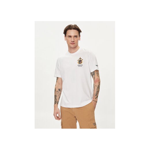 Aeronautica Militare T-Shirt 241TS2220J641 Biały Regular Fit ze sklepu MODIVO w kategorii T-shirty męskie - zdjęcie 170424819