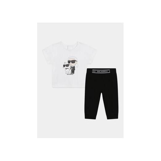 Karl Lagerfeld Kids Komplet t-shirt i legginsy Z30127 M Kolorowy Regular Fit ze sklepu MODIVO w kategorii Komplety niemowlęce - zdjęcie 170424836