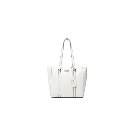 Nobo Torebka NBAG-M2030-C000 Biały ze sklepu MODIVO w kategorii Torby Shopper bag - zdjęcie 170425256