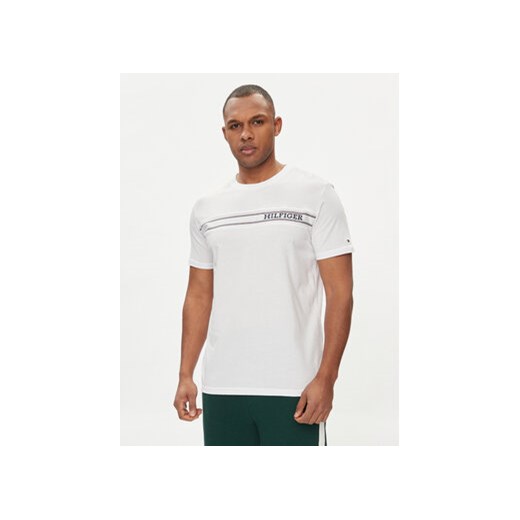Tommy Hilfiger T-Shirt UM0UM03196 Biały Regular Fit ze sklepu MODIVO w kategorii T-shirty męskie - zdjęcie 170425318